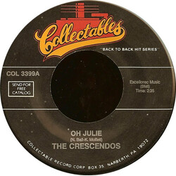 The Crescendos Oh Julie / My Little Girl Vinyl 7" USED