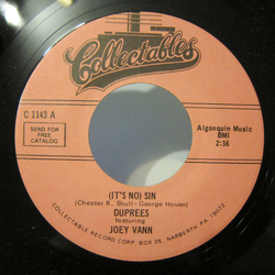 The Duprees / Joey Vann (It's No) Sin / The Sand And The Sea Vinyl 7" USED