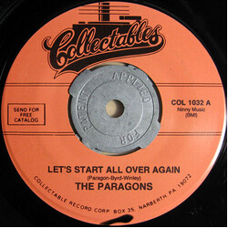 The Paragons Let's Start All Over Again USED VINYL 7INCH 45 RPM SINGLE