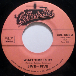 The Jive Five What Time Is It? Vinyl 7" USED