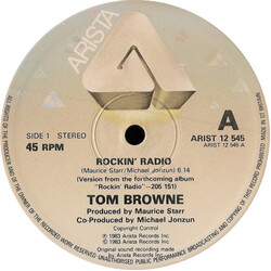 Tom Browne Rockin' Radio USED VINYL 12INCH 45 RPM SINGLE STEREO