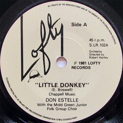 Don Estelle / The Mold Green Junior Folk Group Choir Little Donkey / Auld Lang Syne USED VINYL 7INCH SINGLE 45 RPM