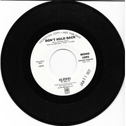 Alessi Don't Hold Back USED VINYL 7INCH 45 RPM SINGLE PROMO