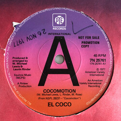 El Coco Cocomotion USED VINYL 7INCH 45 RPM PROMO