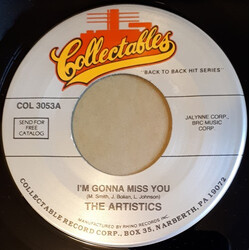 The Artistics I'm Gonna Miss You USED VINYL 7INCH SINGLE REISSUE