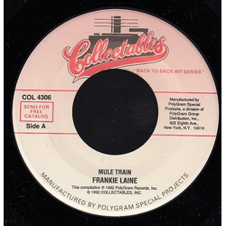 Frankie Laine Mule Train / The Cry Of The Wild Goose Vinyl 7" USED