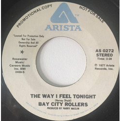 Bay City Rollers The Way I Feel Tonight USED VINYL 7INCH 45 RPM PROMO STYRENE STEREO MONO