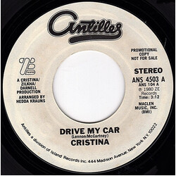 Cristina Drive My Car / The Ballad Of Immoral Manufacture USED VINYL 7INCH 45 RPM SINGLE PROMO