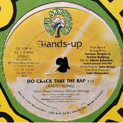 Hands-Up Do Crack Take The Rap Vinyl 12" USED