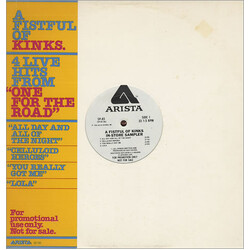 The Kinks A Fistful Of Kinks: 4 Live Hits From "One For The Road" USED VINYL 12INCH 33 S RPM SINGLE SIDED PROMO SAMPLER