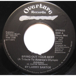 Larry Santos Bring Out Your Best Vinyl 7" USED