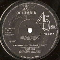 Vince Hill Edelweiss USED VINYL 7INCH SINGLE