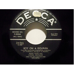 Mary Kaye / Lionel Newman / The Mary Kaye Trio Boy On A Dolphin / Calypso Rock USED VINYL 7INCH 45 RPM