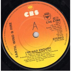 Earth, Wind & Fire I've Had Enough USED VINYL 7INCH