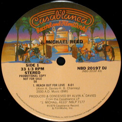James Michael Reed Reach Out For Love / Dancin' In The Sky (In New York City) VINYL 12" USED