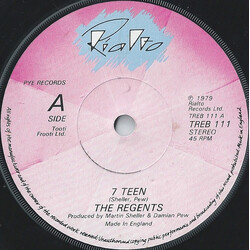 The Regents 7 Teen USED VINYL 7INCH 45 RPM SINGLE STEREO