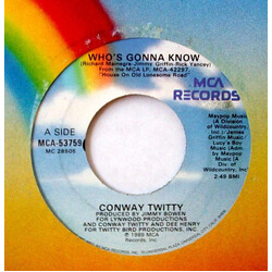 Conway Twitty Who's Gonna Know USED VINYL 7INCH SINGLE