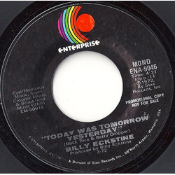Billy Eckstine Today Was Tomorrow Yesterday USED VINYL 7INCH 45 RPM SINGLE PROMO