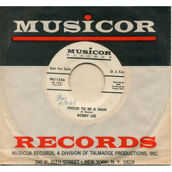 Bobby Lee (31) Proud To Be A Man / Lucky In Cards USED VINYL 7INCH 45 RPM SINGLE PROMO STEREO