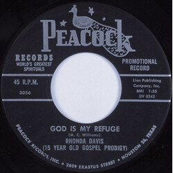 Rhonda Davis God Is My Refugee / He Watches Me USED VINYL 7INCH 45 RPM PROMO
