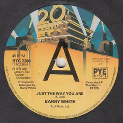 Barry White Just The Way You Are USED VINYL 7INCH 45 RPM SINGLE PROMO