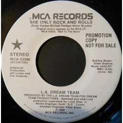 L.A. Dream Team She Only Rock And Rolls USED VINYL 7INCH PROMO