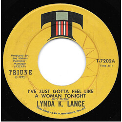 Lynda K. Lance I've Just Gotta Feel Like A Woman Tonight / God's Gift To Me USED VINYL 7INCH 45 RPM