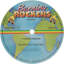 Tyrone Simeon Do Good In This Time USED VINYL 12INCH 45 RPM