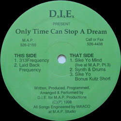 D.I.E. Only Time Can Stop A Dream VINYL 12" USED