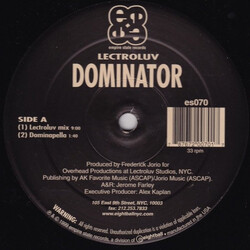 Lectroluv Dominator VINYL 12" USED