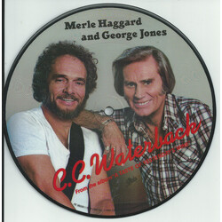Merle Haggard / George Jones (2) C.C. Waterback USED VINYL 7INCH 45 RPM SINGLE SIDED PICTURE DISC PROMO