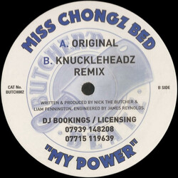 Miss Chongz Bed My Power USED VINYL 12INCH
