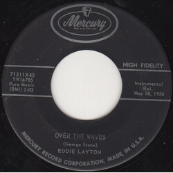Eddie Layton Over The Waves / Bright Lights Of Brussels USED VINYL 7INCH 45 RPM