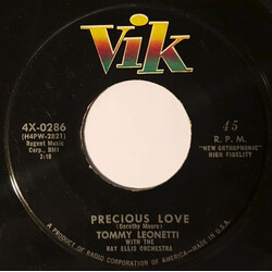 Tommy Leonetti / Ray Ellis And His Orchestra Precious Love / I'd Climb The Highest Mountain USED VINYL 7INCH 45 RPM SINGLE