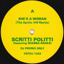 Scritti Politti / Shabba Ranks She's A Woman VINYL 12" USED