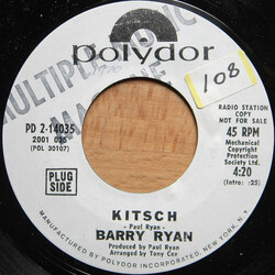 Barry Ryan Kitsch USED VINYL 7INCH 45 RPM SINGLE PROMO