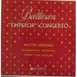 Ludwig Van Beethoven / Walter Gieseking / Philharmonia Orchestra / Herbert Von Karajan "Emperor" Concerto Vinyl LP USED
