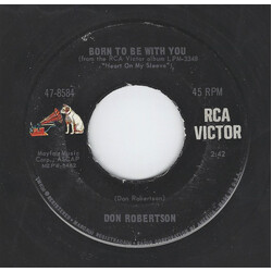Don Robertson (2) Born To Be With You / Ninety Miles An Hour (Down A Dead End Street) USED VINYL 7INCH 45 RPM SINGLE