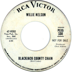 Willie Nelson Blackjack County Chain / Some Other World USED VINYL 7INCH 45 RPM SINGLE PROMO