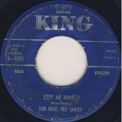 Reno And Smiley Keep Me Humble / Brighter Mansion Over There USED VINYL 7INCH 45 RPM SINGLE
