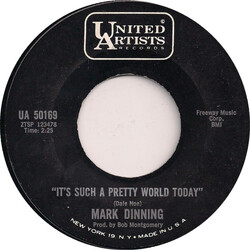 Mark Dinning It's Such A Pretty World Today USED VINYL 7INCH 45 RPM SINGLE STYRENE