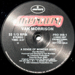 Van Morrison A Sense Of Wonder USED VINYL 12INCH PROMO SINGLE 33 S RPM