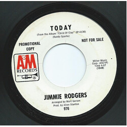 Jimmie Rodgers (2) Today / The Lovers USED VINYL 7INCH 45 RPM PROMO