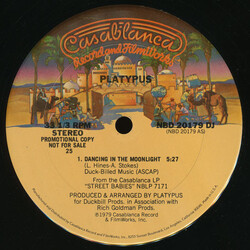 Platypus (2) Dancing In The Moonlight USED VINYL 12INCH 33 S RPM PROMO