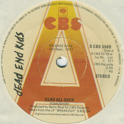 Dead End Kids Glad All Over VINYL 7" USED