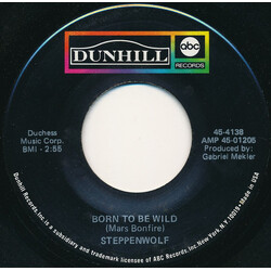 Steppenwolf Born To Be Wild VINYL 7" USED