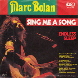 Marc Bolan Sing Me A Song USED VINYL 7INCH 45 RPM SINGLE