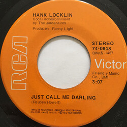 Hank Locklin Just Call Me Darling USED VINYL 7INCH 45 RPM SINGLE