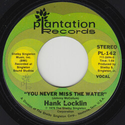 Hank Locklin You Never Miss The Water USED VINYL 7INCH 45 RPM SINGLE