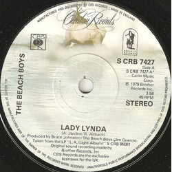 The Beach Boys Lady Lynda USED VINYL 7"
